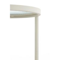 Retiro pilaar Ø35x80 cm - rib glas/crème