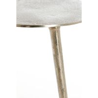 Linos bijzettafel 53x30x48 cm - ruw nikkel