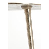 Linos bijzettafel 53x30x48 cm - ruw nikkel