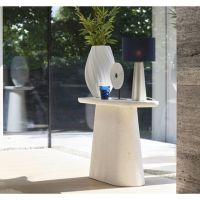 Hamura sidetable 120x40x78 cm - terrazzo wit