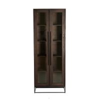 Lilian wandkast half open 75x40x200 cm hout - bruin