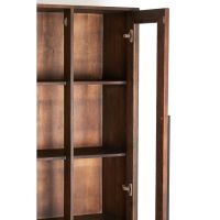 Lilian wandkast half open 75x40x200 cm hout - bruin