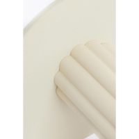 Rosario bijzettafel ø51x50 cm spiegel - helder+crème