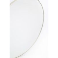 Rosario bijzettafel ø70,5x54 cm spiegel - helder+crème