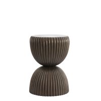 Mizurina bijzettafel ø34x49 cm - antiek brons