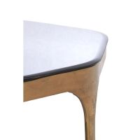 Avi salontafel set van 2 glas - smoke+antiek brons