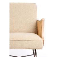 Fiora fauteuil rotan - beige+naturel