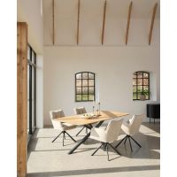 Lenard eettafel 100x200 cm - naturel