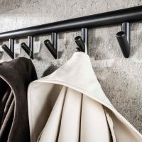 Weiss kapstok 10 haaks roede-hoedenplank -  zwart/bruin