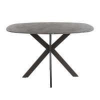 Karla bartafel kruisframe deens ovaal - zwart/bruin