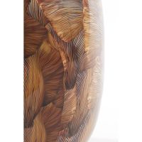 Milos vaas deco Ø37x40 cm - bruin/licht bruin