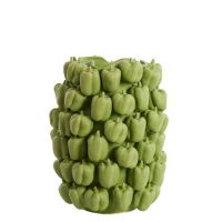 Bellpepper vaas 35x33x47 cm - keramiek mat groen