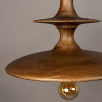 Dutchbone Cath hanglamp S - walnoot