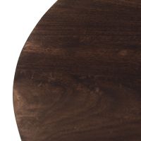 Salvator ronde salontafel - Ø80 cm - hout - walnoot bruin van het woonmerk Livingfurn