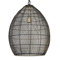 Meya hanglamp Ø40x53 cm metaal zwart/goud van het woonmerk Light&Living
