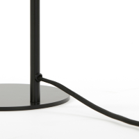 Subar tafellamp 28x20x60 cm smoke glas/zwart van het woonmerk Light&Living