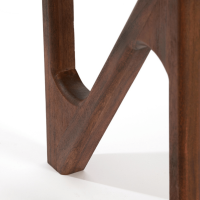 Yuki bijzettafel 119x41x80 cm hout/glas van het woonmerk Light&Living