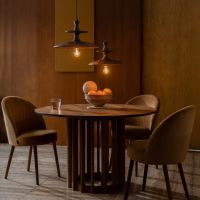 Dutchbone Cath hanglamp S - walnoot