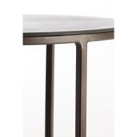 Light & Living Talca bijzettafel set van 2 Ø41x46+Ø49x52 cm - donkerbruin