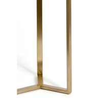 Retiro pilaar Ø35x81 cm - glas bruin/licht goud