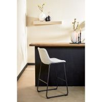 Jeddo barstoel 47x46x99 cm bouclé