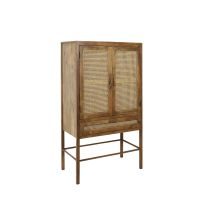 Nipas wandkast 90x45x160 cm - hout bruin