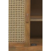 Nipas wandkast 90x45x160 cm - hout bruin