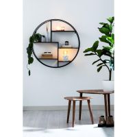 Juna wandrek open Ø92x26 cm - zwart