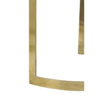 Perlato bijzettafel set van 2 - marmer wit/antiek brons