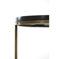 Light & Living Sobrina zuil set van 2 - zwart agaat/antiek brons