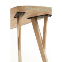 Quenza sidetable mangohout 160x44x82 cm - naturel