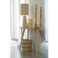 Quenza sidetable mangohout 160x44x82 cm - naturel