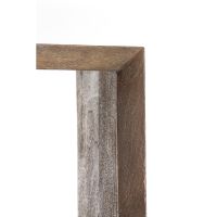 Sondrio wandkast open - hout mat donkerbruin