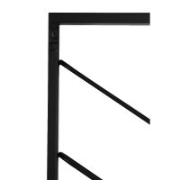 Malbeo wijnrek 8 flessen 36x6x160 cm - zwart