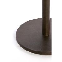 Pazo bijzettafel Ø61x41 cm - donkerbruin marmer