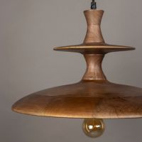 Cath hanglamp L - walnoot