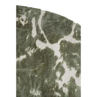 Sjors rond vloerkleed ø200 - olijfgroen/lichtgrijs