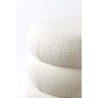 Lyall teddy poef - crème/goud