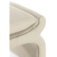 Nafya poef 60x46x46 cm bouclé - taupe