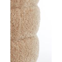 Jobbi poef Ø40x45 cm - beige+mat zwart