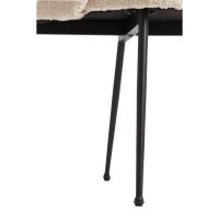 Chiba eetkamerstoel - crème/zwart