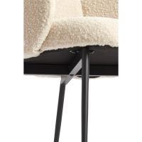 Chiba eetkamerstoel - crème/zwart