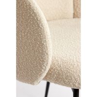 Chiba eetkamerstoel - crème/zwart