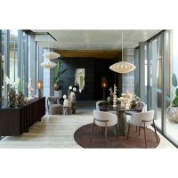 Light & Living Arcola vloerkleed ø220 cm - donkerbruin