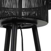 Gruaro vloerlamp mat zwart 150 cm van het woonmerk Light & Living