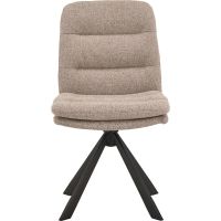 Nøra Olin draaistoel | zwart metaal onderstel | stof Alea - beige