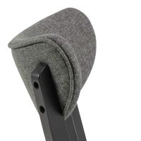 Nøra Kyan eetkamerstoel | zwart oak onderstel | stof Spirit - grijs