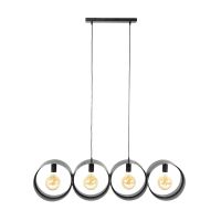 Guus hanglamp 4L ring geperforeerd - charcoal