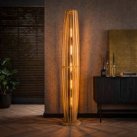 Stevie vloerlamp 5L orbit XL - massief mango naturel