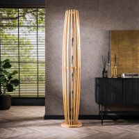 Stevie vloerlamp 5L orbit XL - massief mango naturel